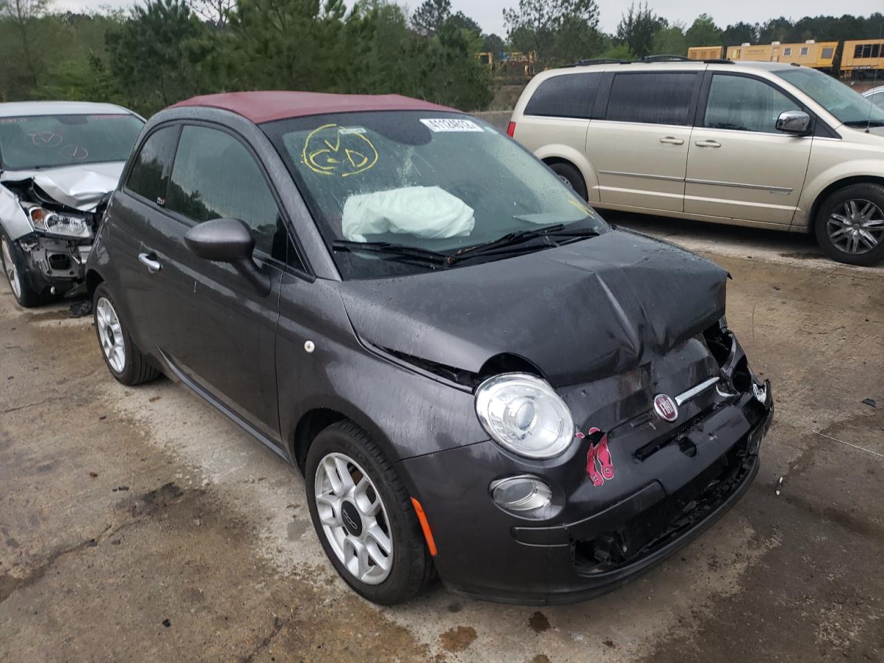 FIAT 500 POP 2015 with VIN 3C3CFFDR9FT528093 - Photo from auction