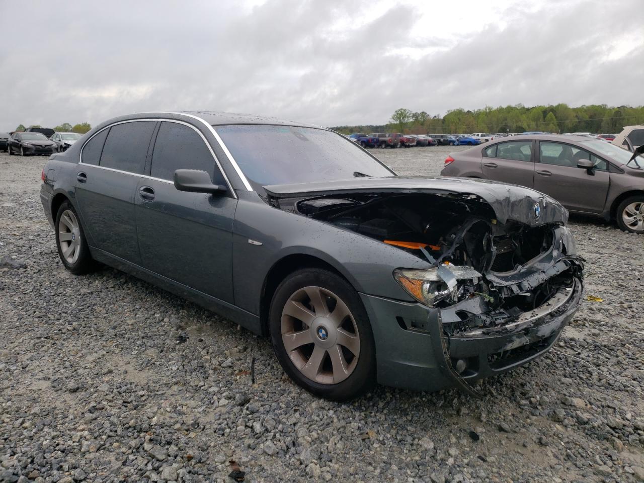 BMW 750 2007 with VIN WBAHN83567DT68001 - Photo from auction