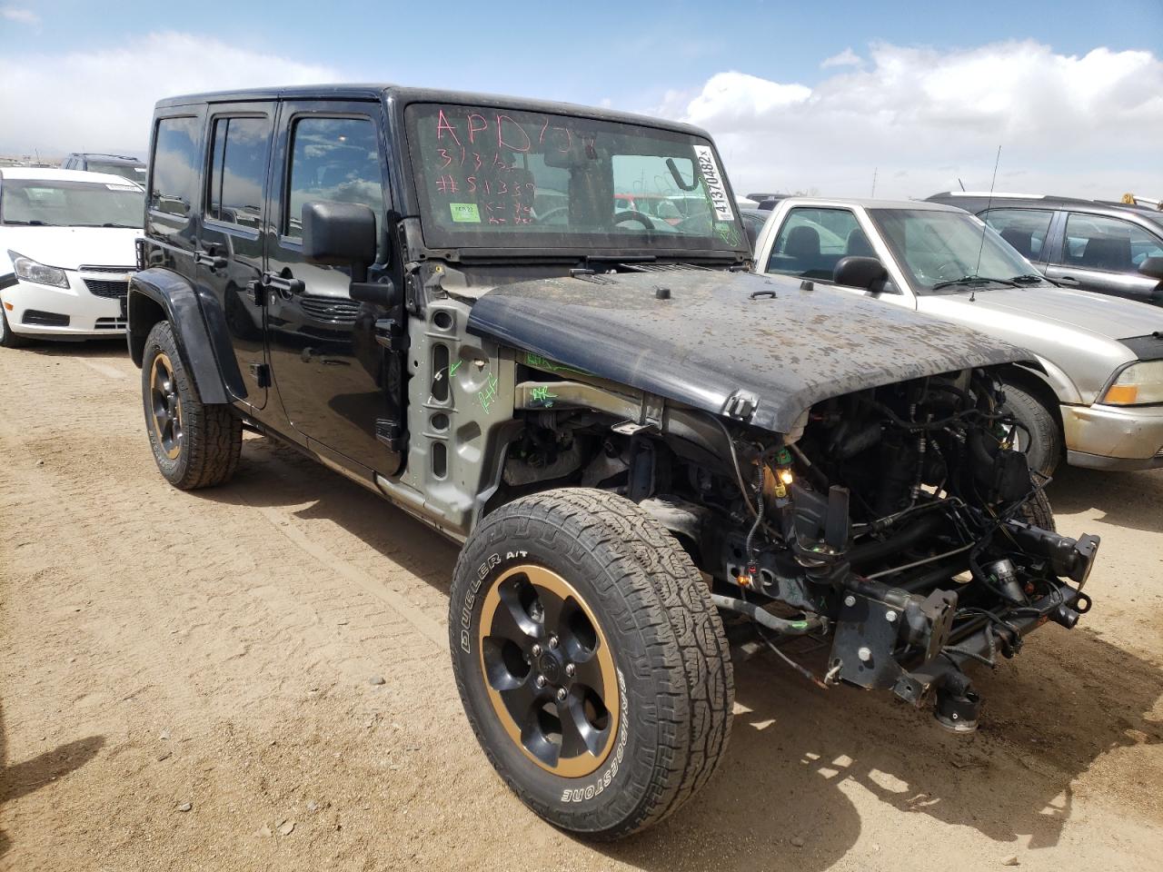 JEEP WRANGLER U 2014 with VIN 1C4BJWEG0EL150159 - Photo from auction