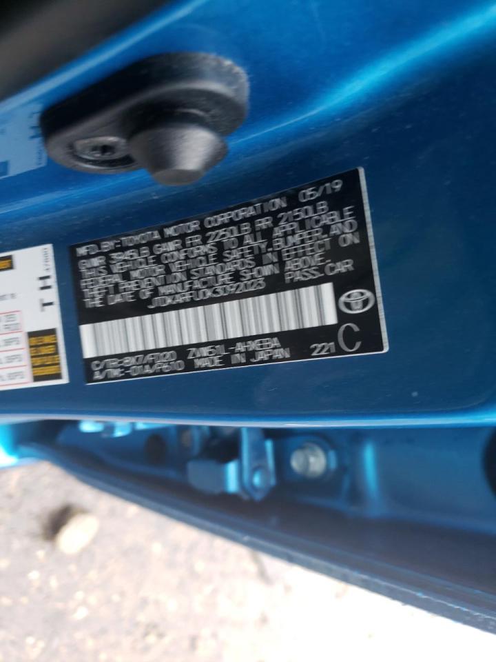 Photo 10 from auction – 2019 TOYOTA PRIUS with VIN JTDKARFU0K3092023