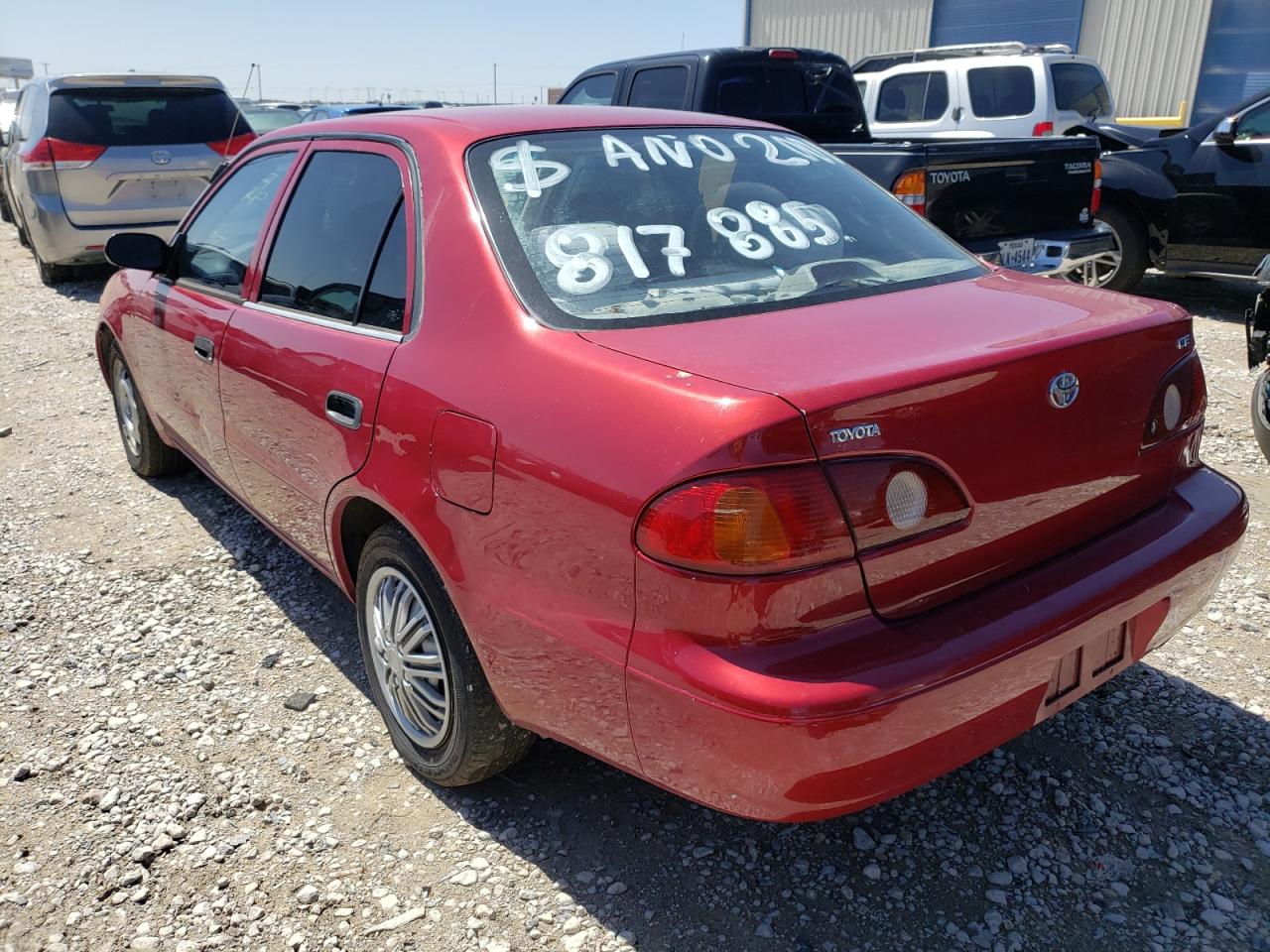 Photo 3 from auction – 2001 TOYOTA COROLLA CE with VIN 1NXBR12E21Z547211