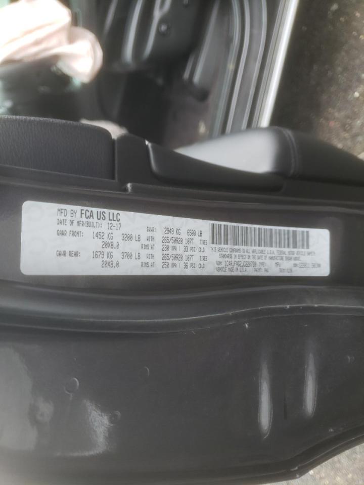 Photo 10 from auction – 2018 JEEP GRAND CHER with VIN 1C4RJFAG2JC220730