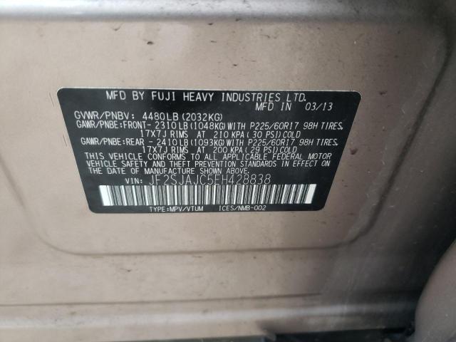 Photo 10 from auction – 2014 SUBARU FORESTER 2 with VIN JF2SJAJC5EH428838