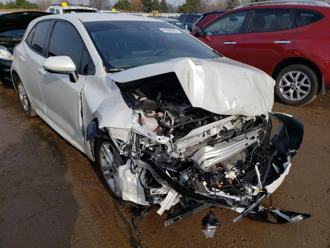 TOYOTA COROLLA SE 2021 with VIN JTNB4MBE4M3110417 - Photo from auction