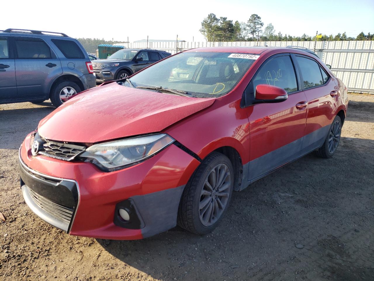 Photo 2 from auction – 2015 TOYOTA COROLLA L with VIN 2T1BURHE4FC291487