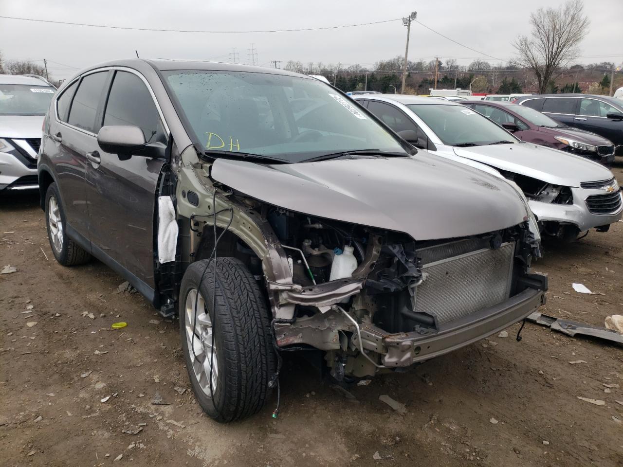 HONDA CR-V EX 2016 with VIN 2HKRM4H54GH640910 - Photo from auction