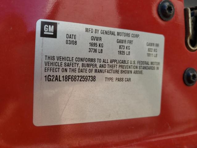 Photo 10 from auction – 2008 PONTIAC G5 with VIN 1G2AL18F687259738