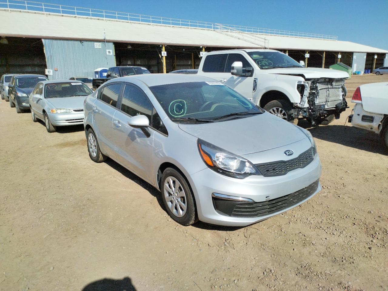 KIA RIO LX 2016 with VIN KNADM4A36G6604226 - Photo from auction