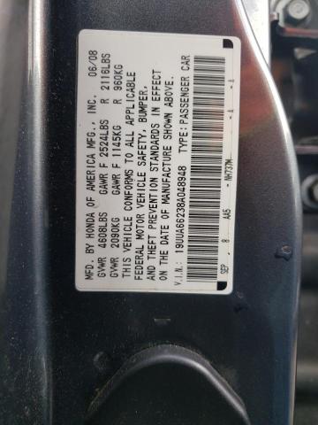 Photo 10 from auction – 2008 ACURA TL with VIN 19UUA66238A048948