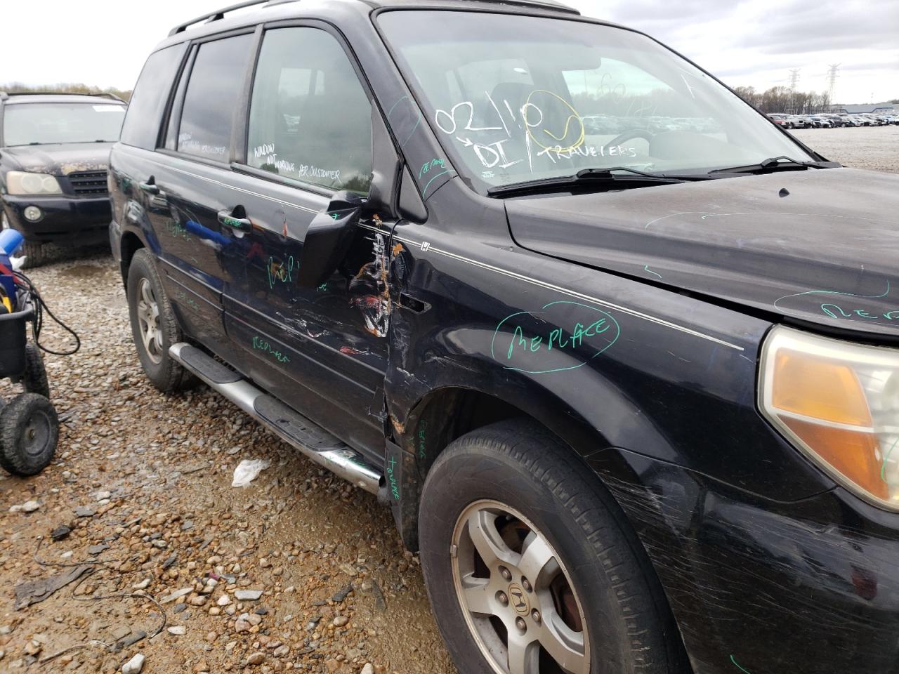 Photo 9 from auction – 2007 HONDA PILOT EXL with VIN 5FNYF28777B007103