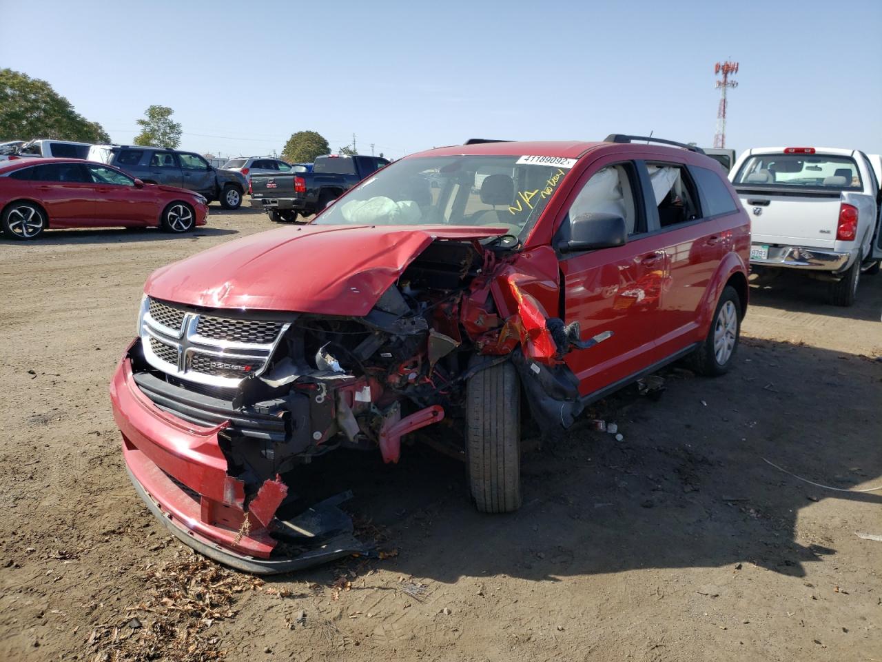 Photo 2 from auction – 2018 DODGE JOURNEY SE with VIN 3C4PDCAB8JT427760