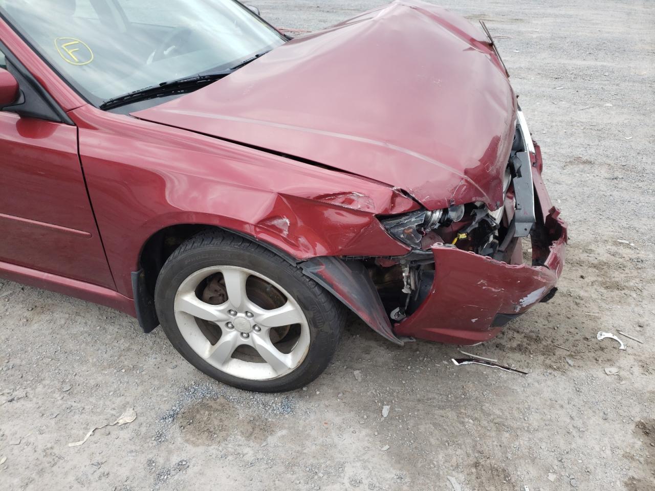 Photo 9 from auction – 2009 SUBARU LEGACY 2.5 with VIN 4S3BL616697231754