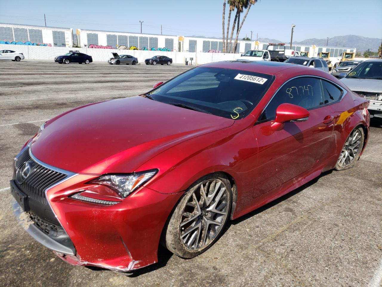Photo 2 from auction – 2015 LEXUS RC 350 with VIN JTHHE5BC4F5006273