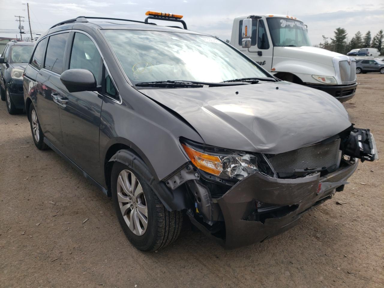 HONDA ODYSSEY EX 2014 with VIN 5FNRL5H69EB016078 - Photo from auction