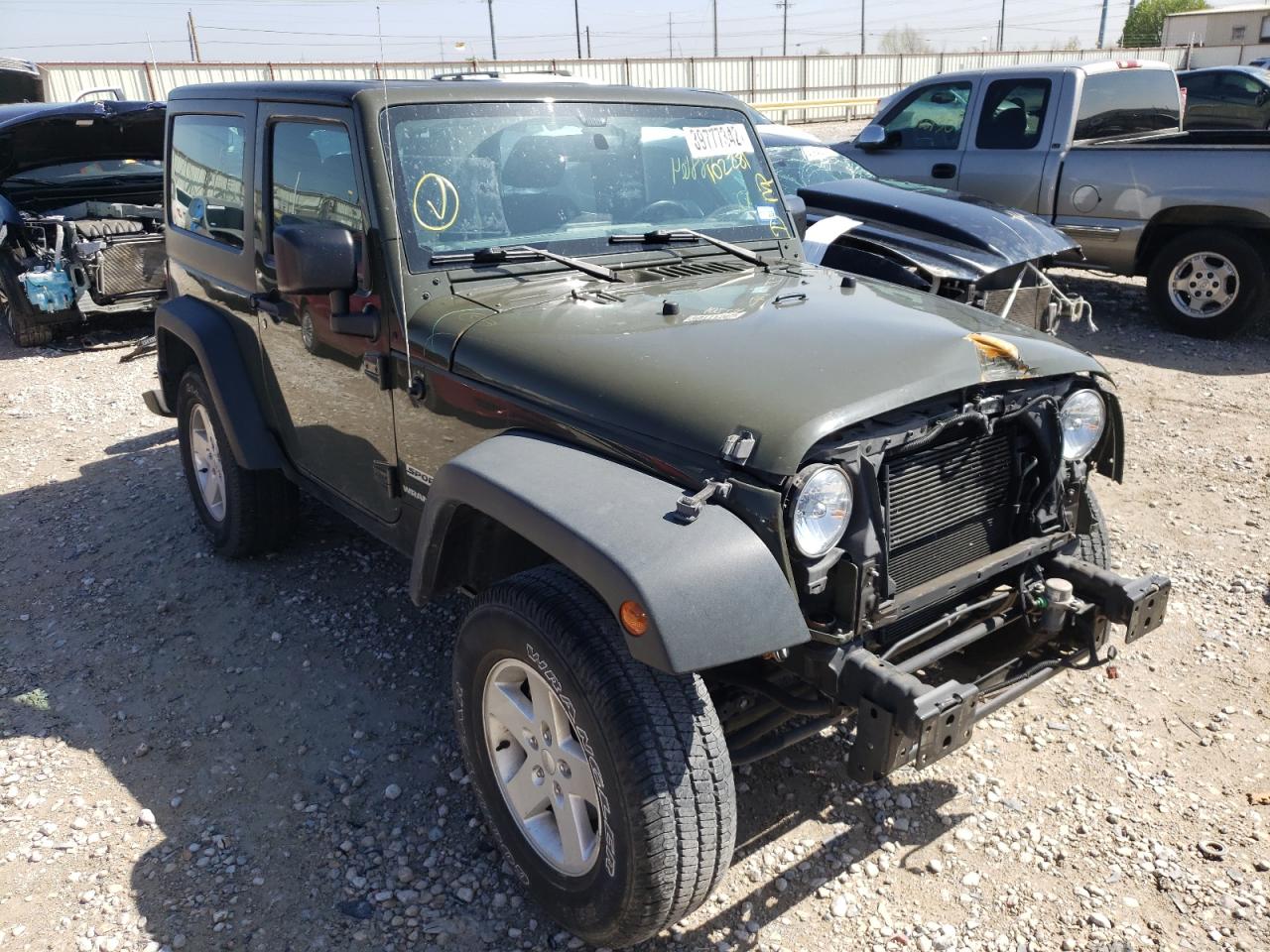 JEEP WRANGLER S 2016 with VIN 1C4AJWAG4GL102281 - Photo from auction