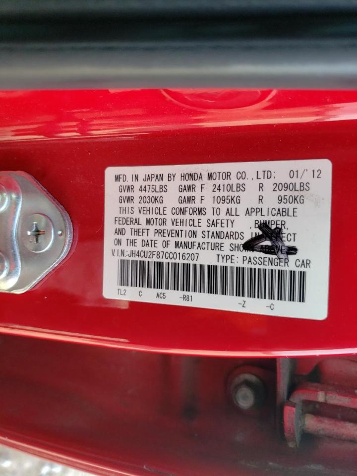 Photo 10 from auction – 2012 ACURA TSX SE with VIN JH4CU2F87CC016207