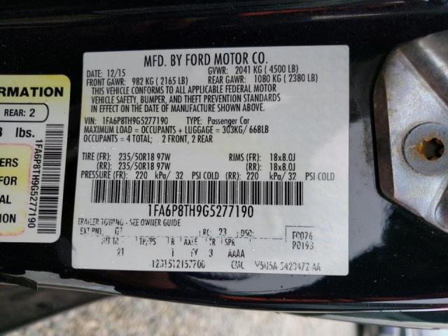 Photo 10 from auction – 2016 FORD MUSTANG with VIN 1FA6P8TH9G5277190