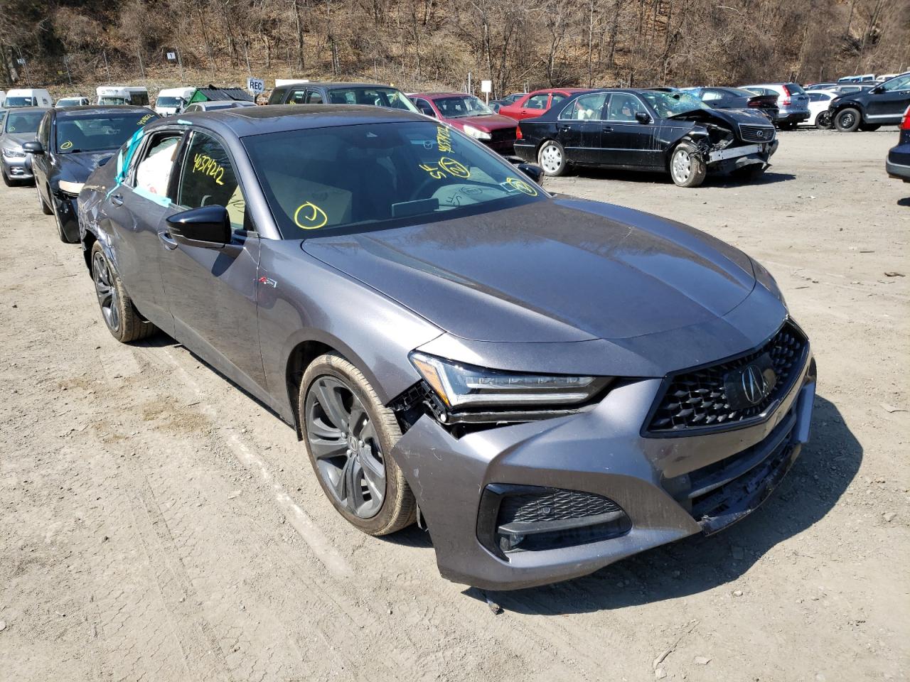 ACURA TLX TECH A 2021 with VIN 19UUB5F57MA013003 - Photo from auction