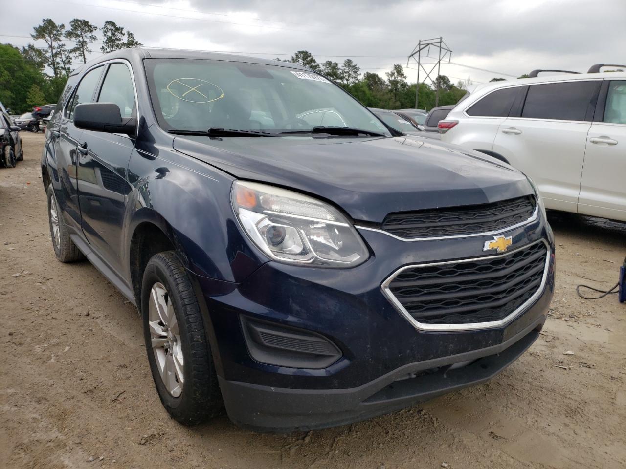 CHEVROLET EQUINOX LS 2017 with VIN 2GNALBEK4H1536927 - Photo from auction