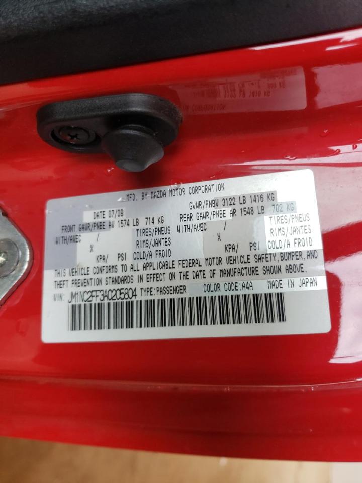 Photo 10 from auction – 2010 MAZDA MX-5 MIATA with VIN JM1NC2FF3A0205804