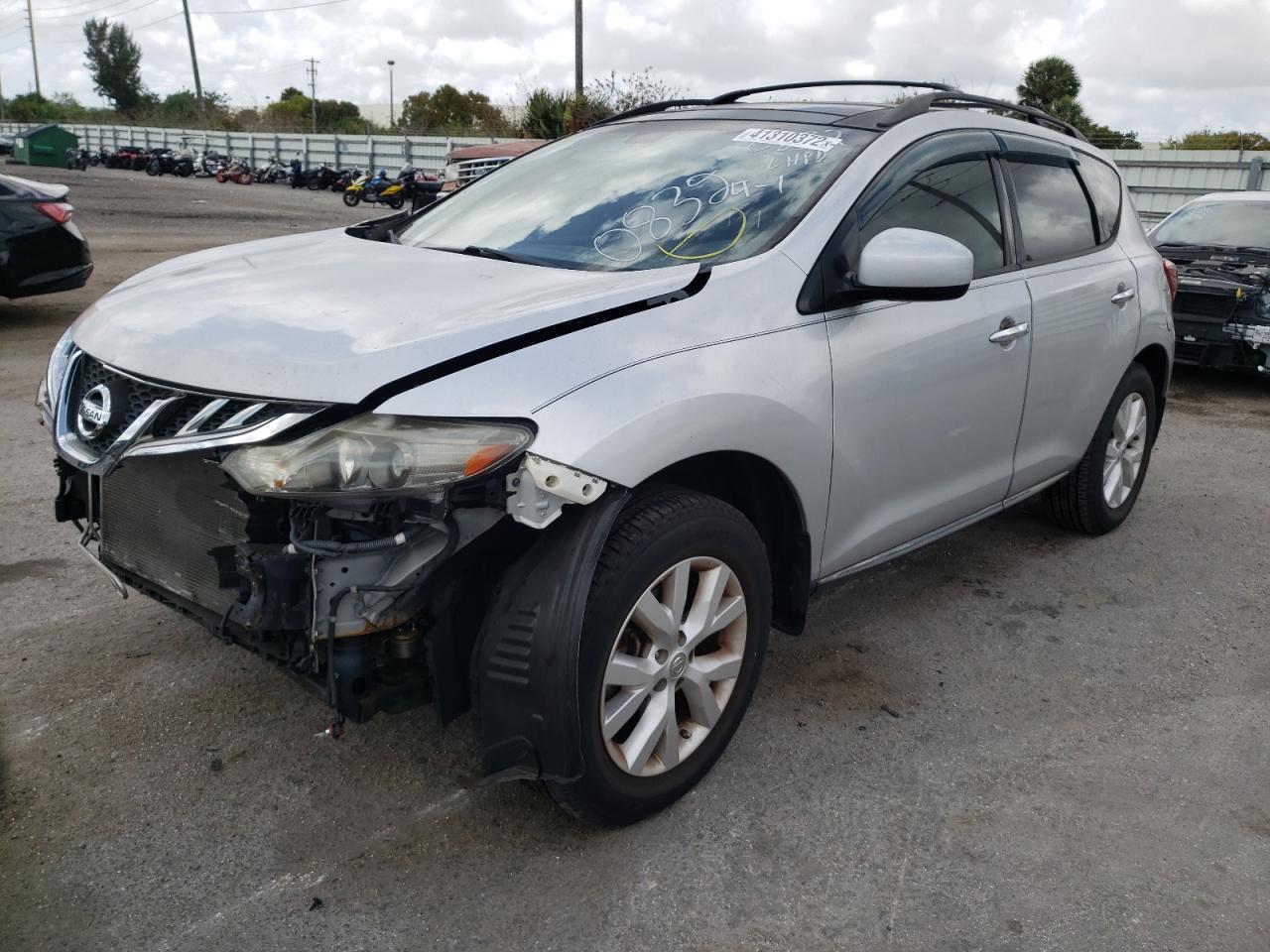 Photo 2 from auction – 2012 NISSAN MURANO S with VIN JN8AZ1MU2CW100832