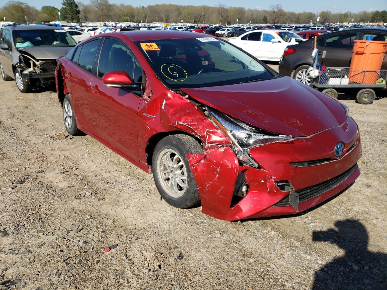 TOYOTA PRIUS 2017 with VIN JTDKARFU8H3539285 - Photo from auction