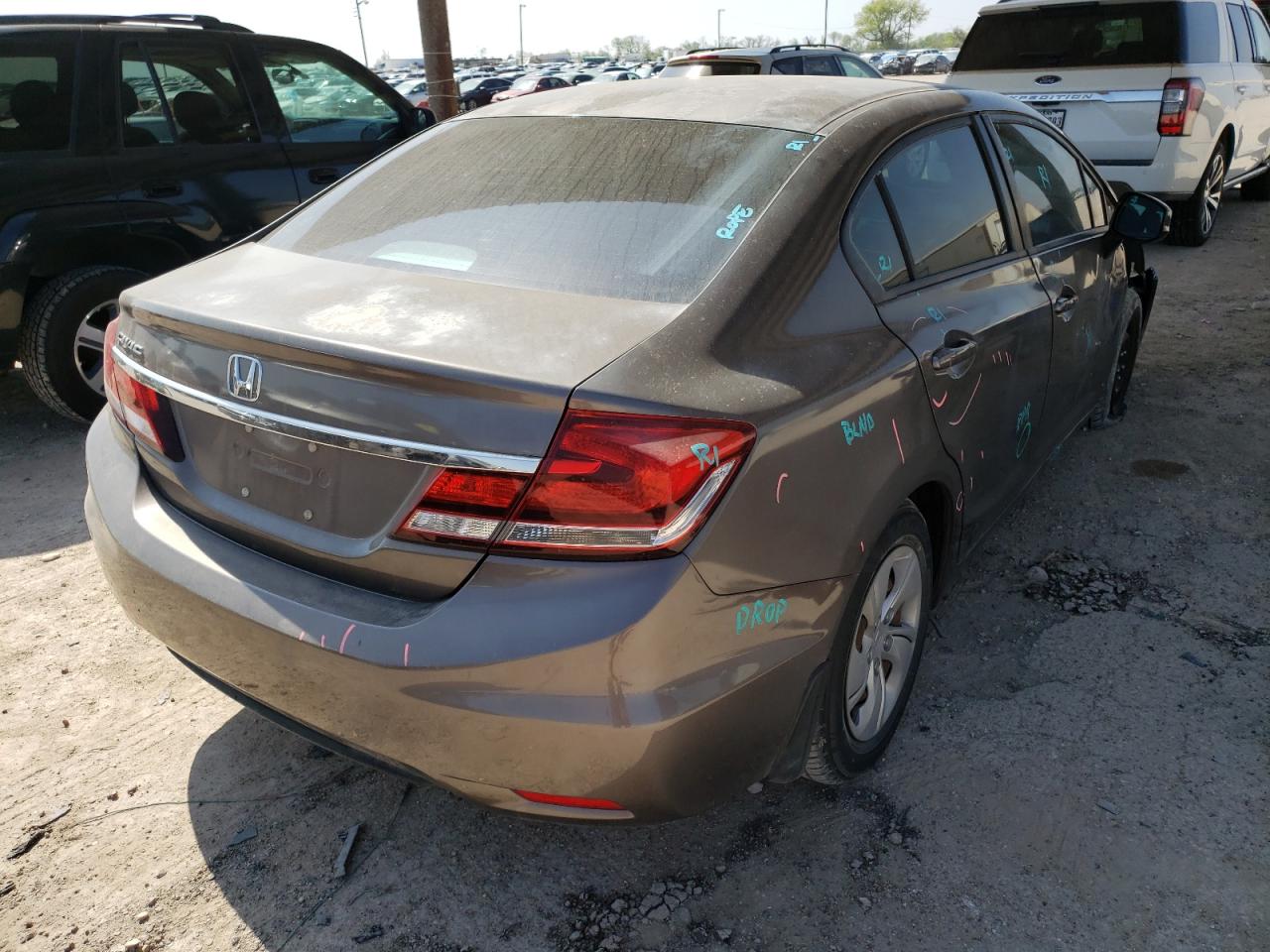 Photo 6 from auction – 2013 HONDA CIVIC LX with VIN 2HGFB2F50DH558498