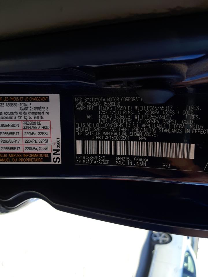 Photo 10 from auction – 2006 TOYOTA 4RUNNER SR with VIN JTEBU14R160093501