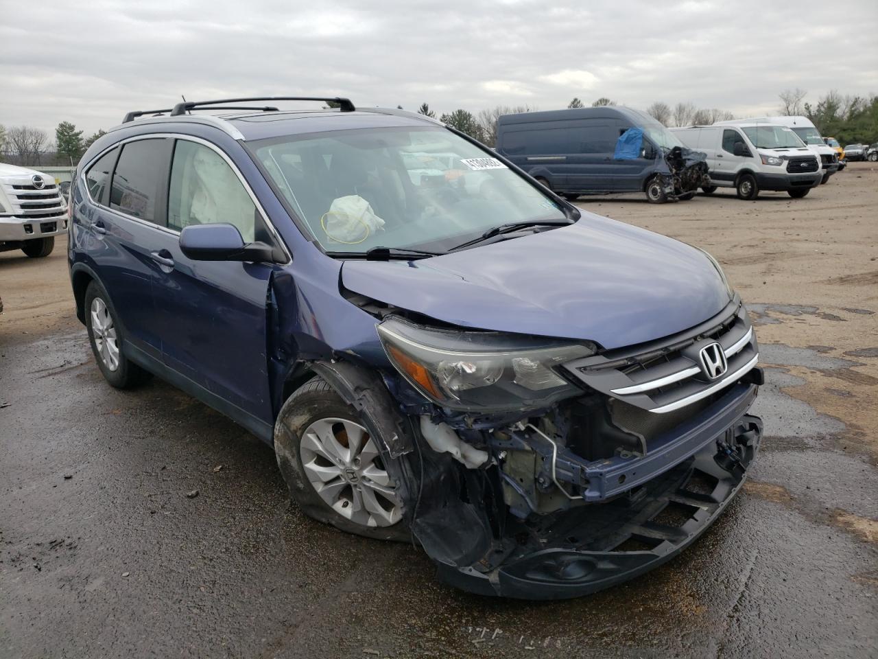 HONDA CR-V EX 2013 with VIN 2HKRM4H57DH690339 - Photo from auction
