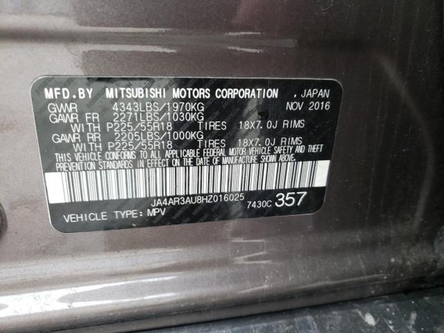 Photo 10 from auction – 2017 MITSUBISHI OUTLANDER with VIN JA4AR3AU8HZ016025