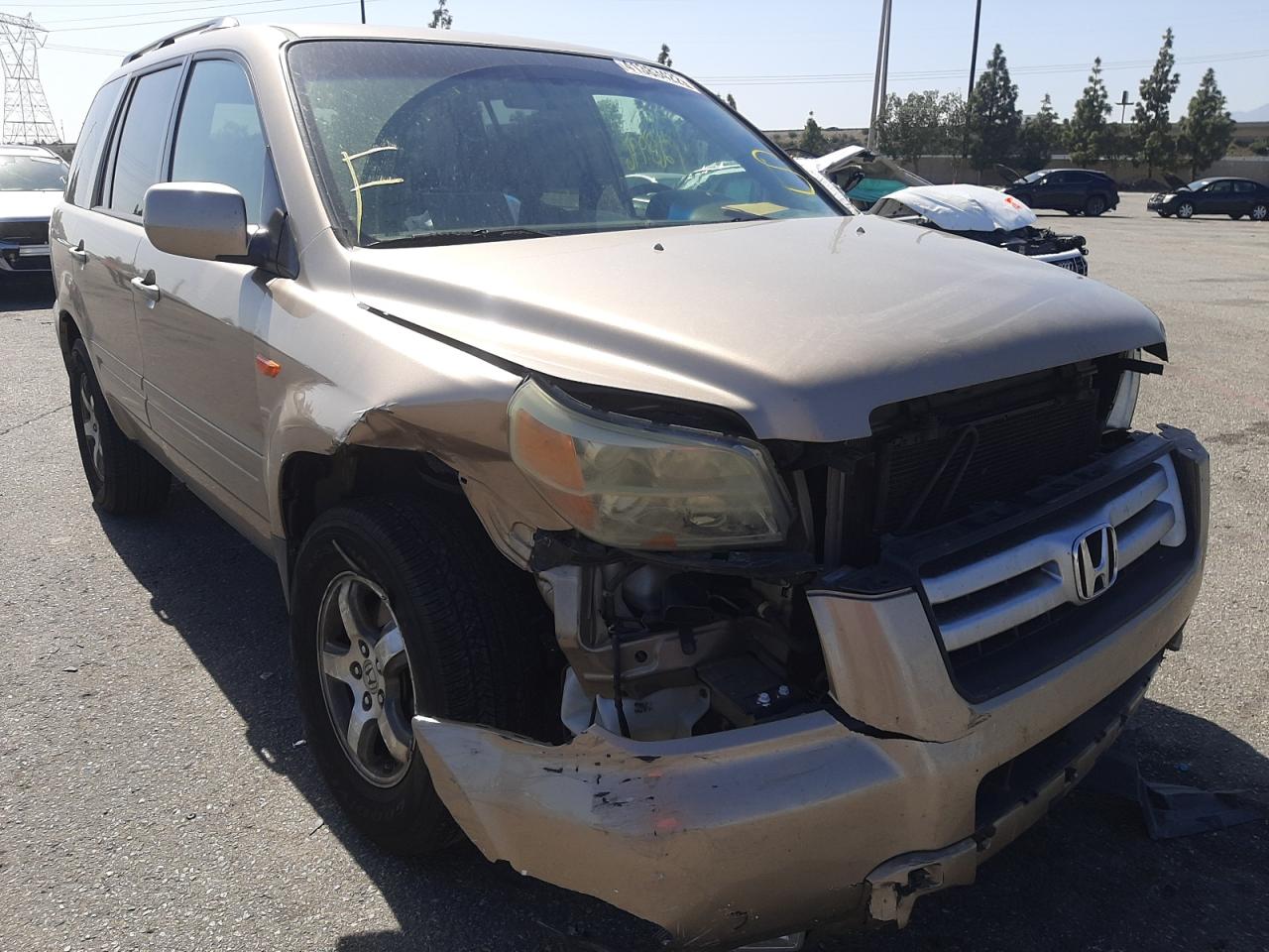 HONDA PILOT EX 2006 with VIN 5FNYF28466B011728 - Photo from auction