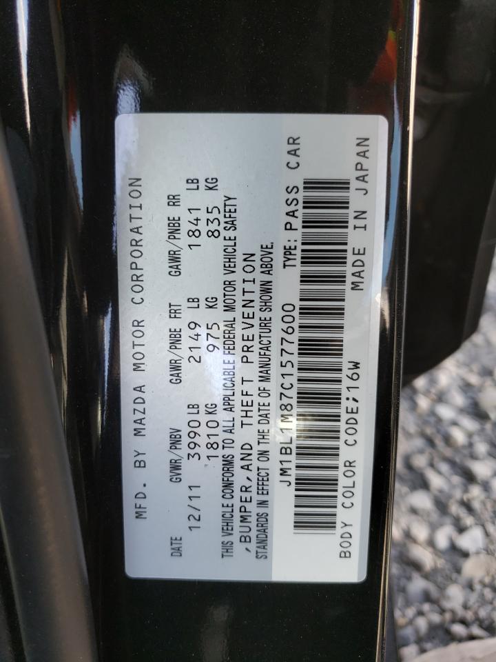Photo 10 from auction – 2012 MAZDA 3 I with VIN JM1BL1M87C1577600