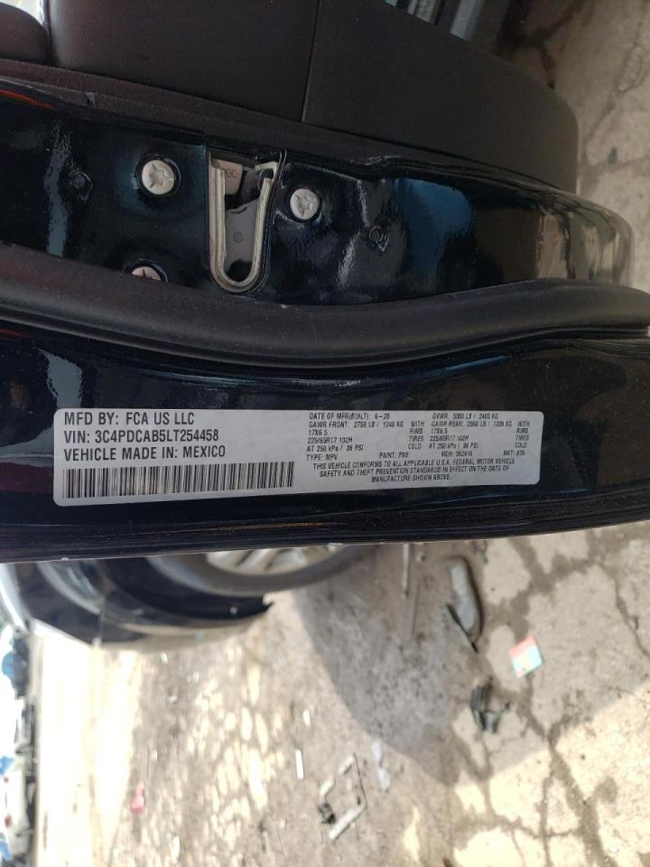 Photo 10 from auction – 2020 DODGE JOURNEY SE with VIN 3C4PDCAB5LT254458
