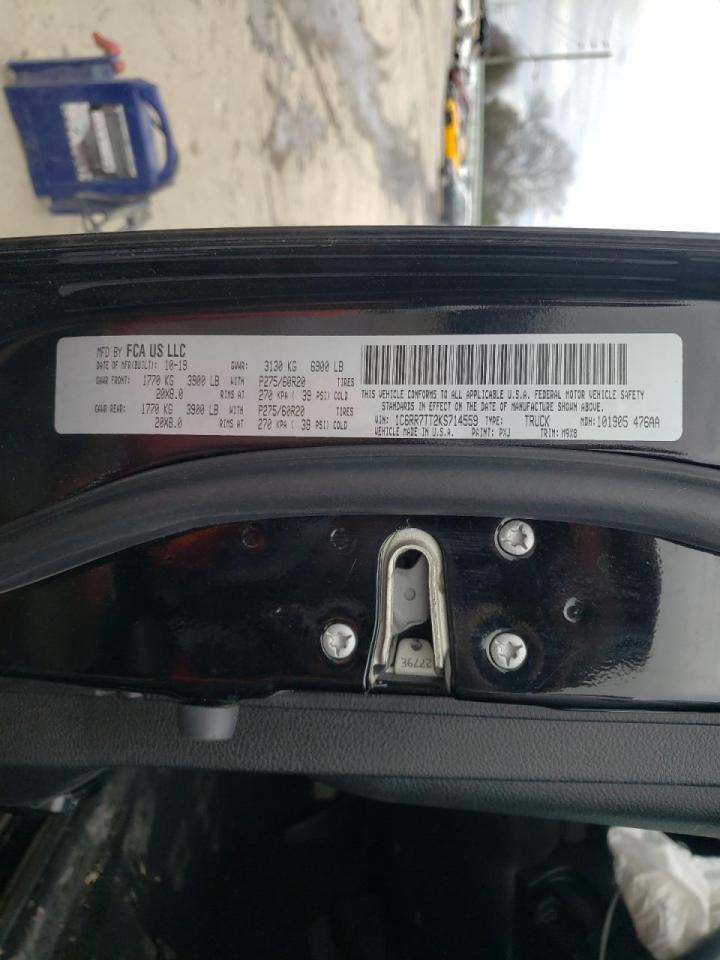 Photo 10 from auction – 2019 RAM 1500 CLASS with VIN 1C6RR7TT2KS714559
