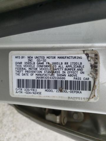 Photo 10 from auction – 2003 TOYOTA COROLLA CE with VIN 1NXBR32E43Z016686