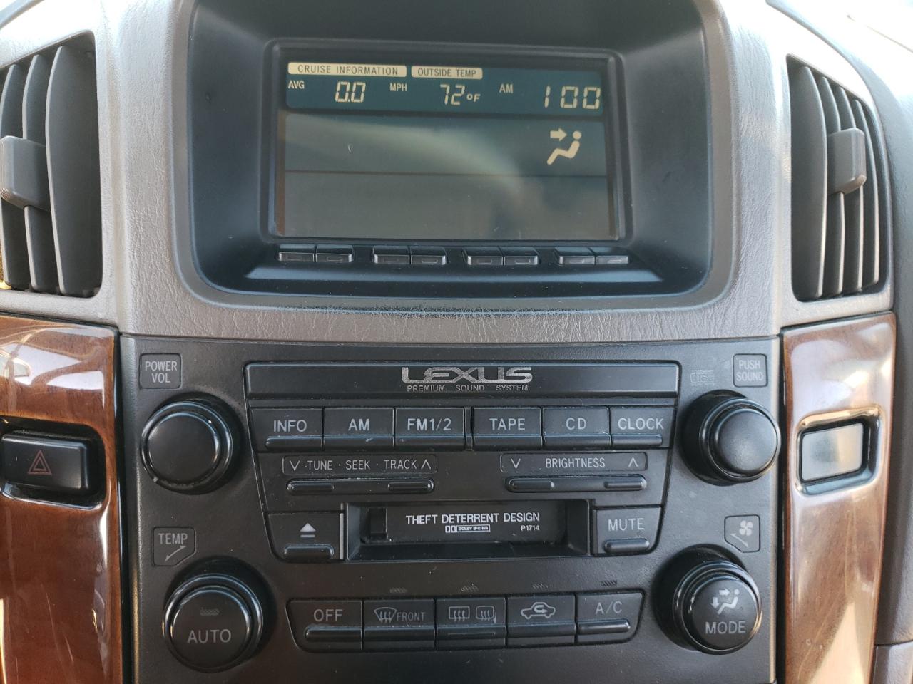 Photo 9 from auction – 2000 LEXUS RX 300 with VIN JT6HF10U7Y0153505