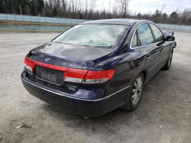 Photo 4 from auction – 2006 HYUNDAI AZERA SE with VIN KMHFC46F56A040691