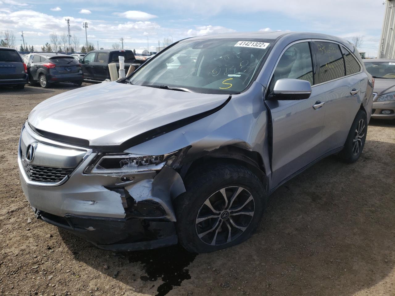Photo 2 from auction – 2016 ACURA MDX TECHNO with VIN 5FRYD4H48GB503954