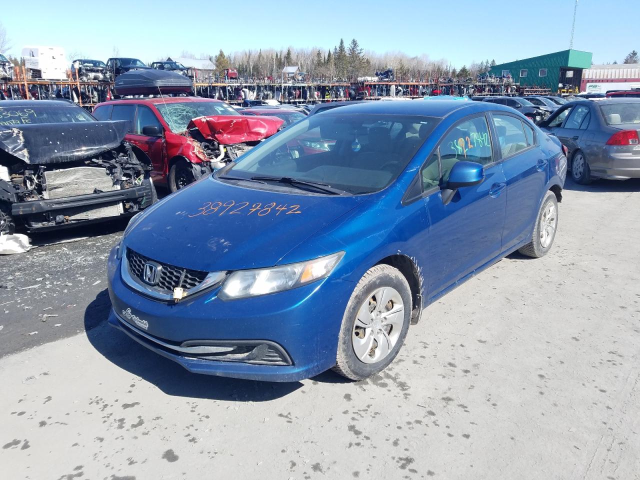 Photo 2 from auction – 2013 HONDA CIVIC LX with VIN 2HGFB2F49DH004111
