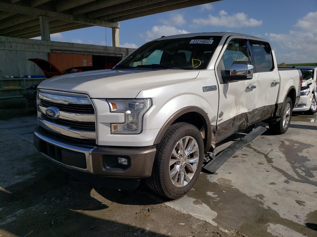 Photo 2 from auction – 2016 FORD F150 SUPER with VIN 1FTEW1CG0GFA43599