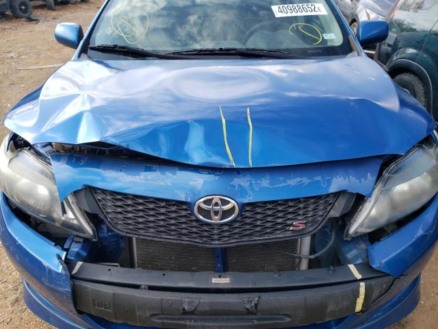 Photo 7 from auction – 2009 TOYOTA COROLLA BA with VIN 1NXBU40EX9Z078352