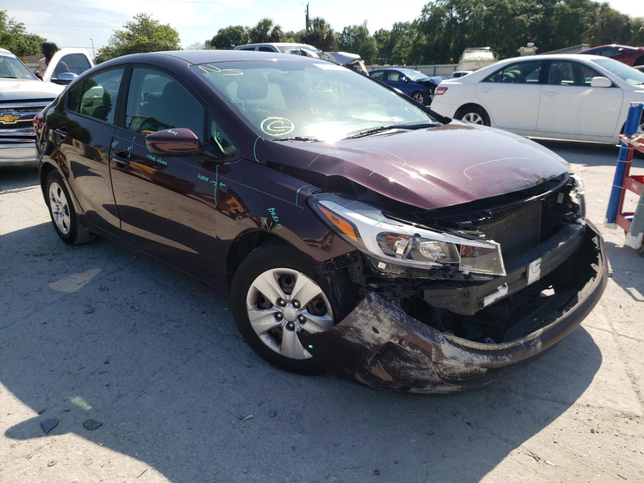 KIA FORTE LX 2018 with VIN 3KPFL4A74JE269146 - Photo from auction
