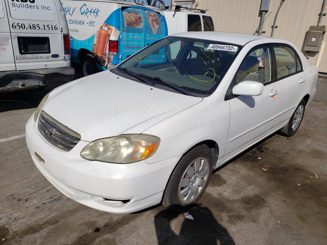 Photo 2 from auction – 2003 TOYOTA COROLLA CE with VIN JTDBR32E530010424