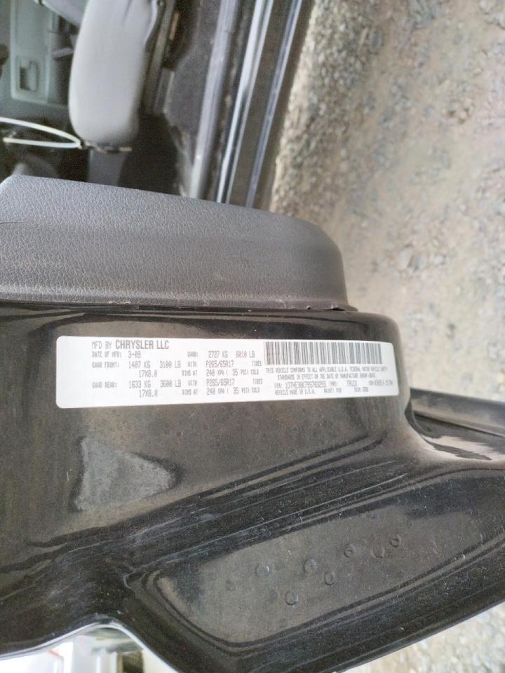 Photo 10 from auction – 2009 DODGE DAKOTA SXT with VIN 1D7HE38K79S783255