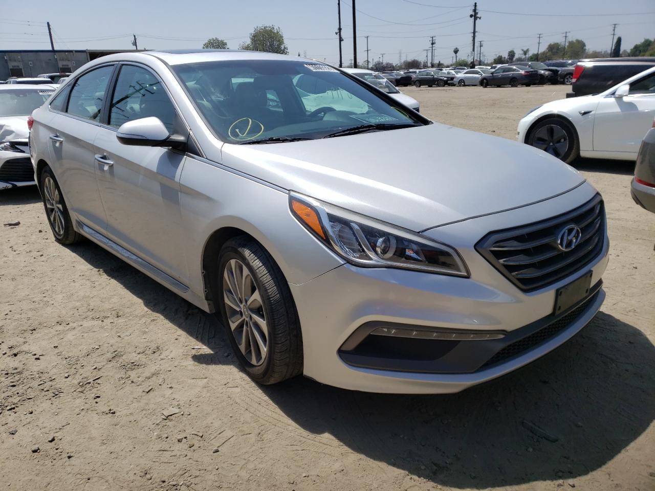 HYUNDAI SONATA SPO 2017 with VIN 5NPE34AF5HH483362 - Photo from auction