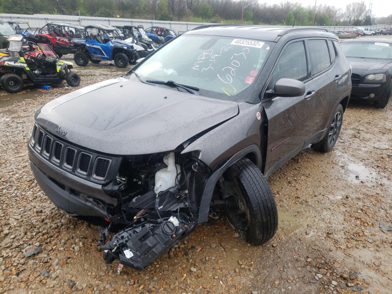 Photo 2 from auction – 2019 JEEP COMPASS TR with VIN 3C4NJDDB6KT620301