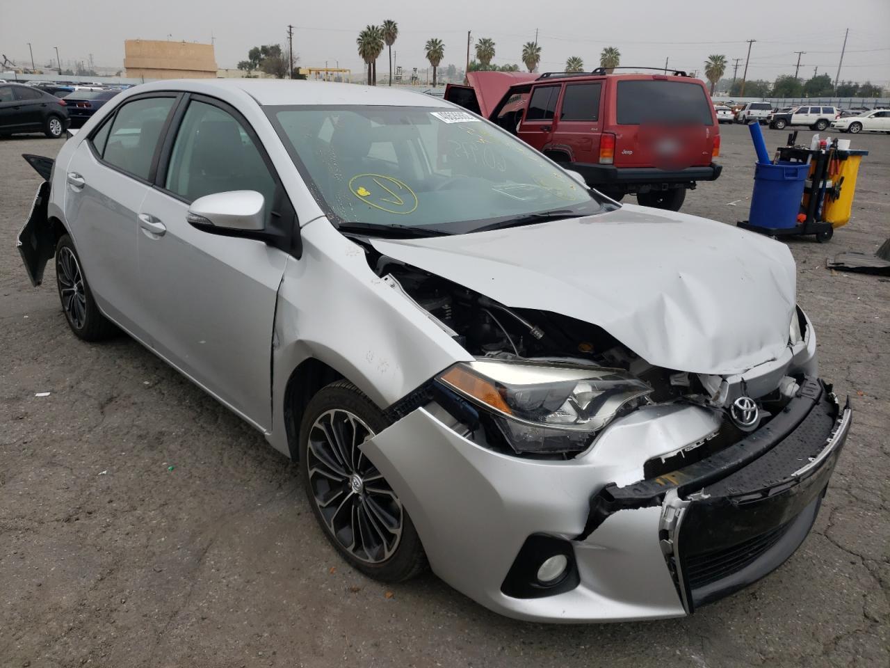 TOYOTA COROLLA L 2016 with VIN 5YFBURHEXGP437585 - Photo from auction
