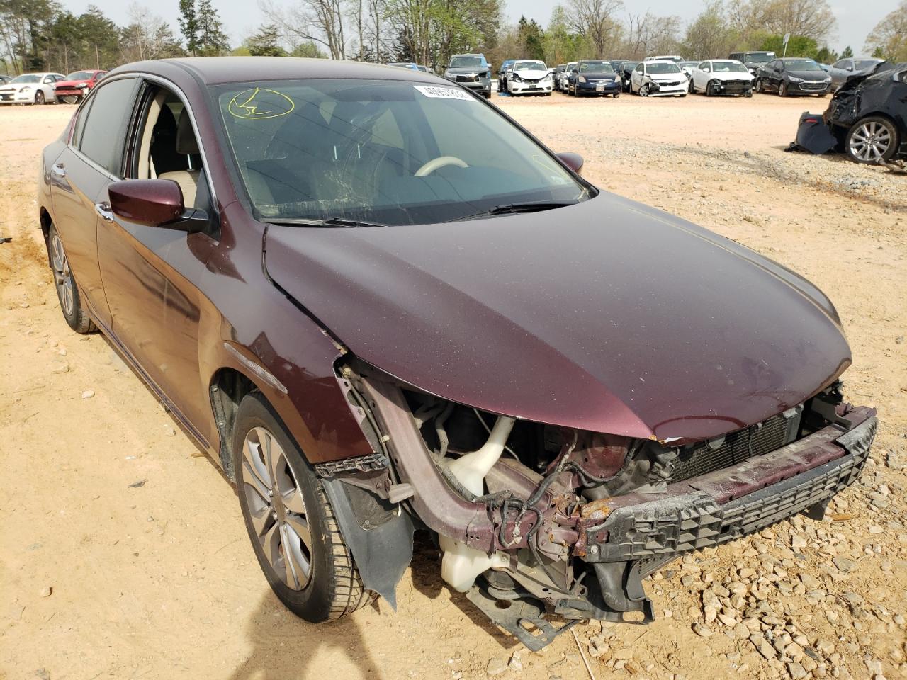 Photo 1 from auction – 2014 HONDA ACCORD LX with VIN 1HGCR2F37EA001679