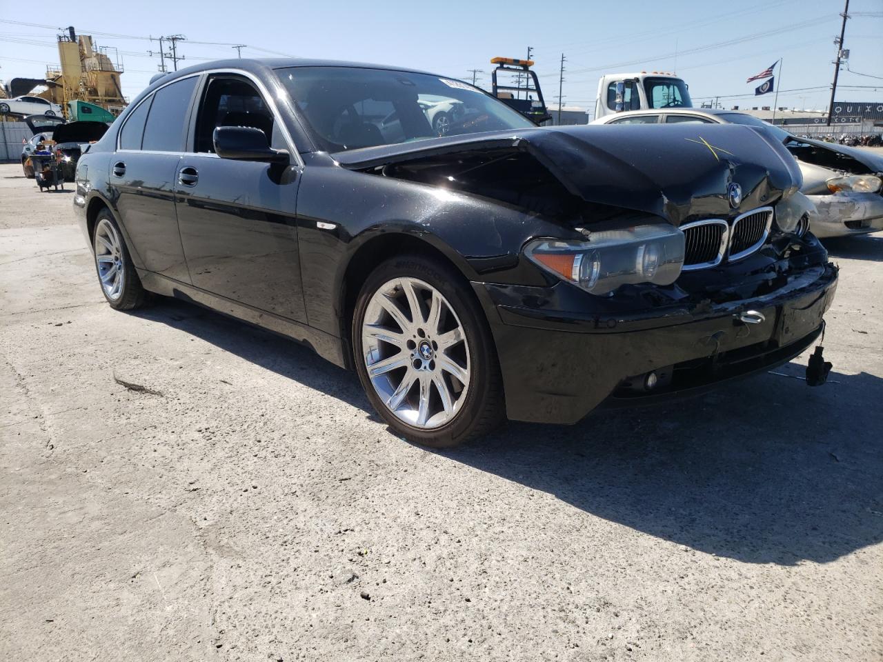 BMW 745 I 2003 with VIN WBAGL63443DP64306 - Photo from auction