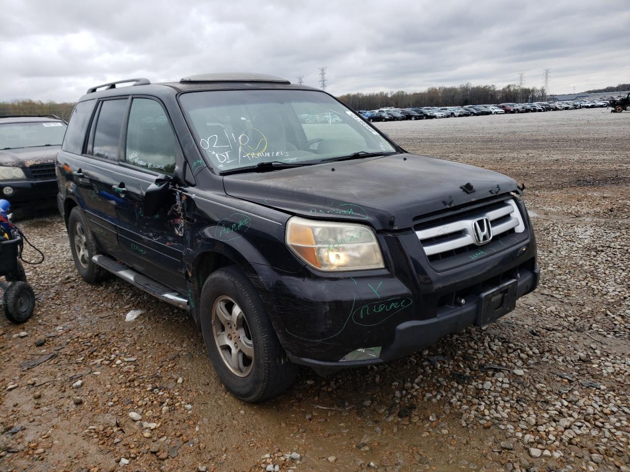 HONDA PILOT EXL 2007 with VIN 5FNYF28777B007103 - Photo from auction
